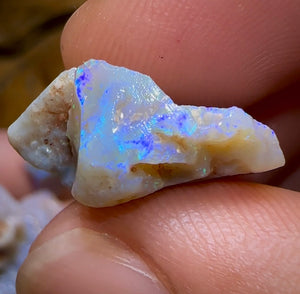 109cts - 10x Lightning Ridge Crystal and Dark Opal Rough Parcel - Opal Whisperers