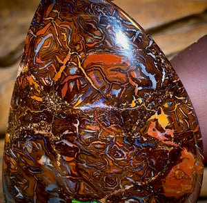 114.1cts - Big Tribal Queensland Boulder Opal from Koroit