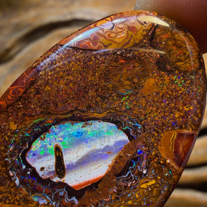 61.9cts - Rare Yowah Nut Kernel Opal. Top Picture Stone