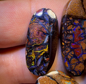 84.8cts - 5x Australian Tribal Boulder Opal’s. Wholesale Dealers Parcel