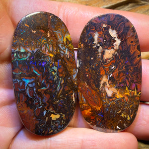 172,6 ct – Stammes-Boulderopal-Set aus Queensland