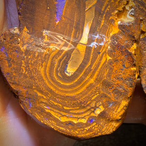 1423cts - Awesome Massive Split Queensland Boulder Opal Rough Pair. Found on ‘Outback Opal Hunters’!