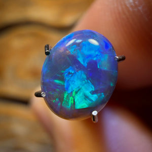 1.2cts - Lightning Ridge Semi Black Opal, Best of Black Crystal