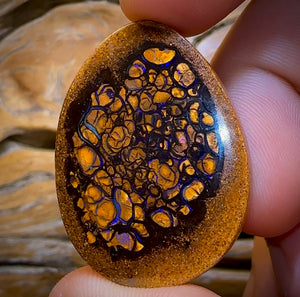 80.8cts - Double Sided Tribal Eye Queensland Boulder Opal from Yowah