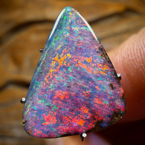 7.1cts - Fire Red GEM Solid Queensland Boulder Australian Opal Heritage Collection Investment
