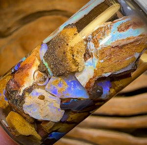 63.1cts - Vial of Yowah Nut Opal Rough. Australian Boulder Opal