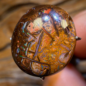 TGIF 11.2cts - Cool Tribal Yowah Nut Opal. Australian Opal