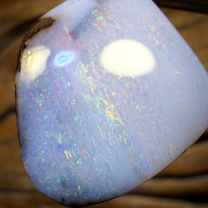 Solid Queensland Boulder Seam Opal Pendant Full Face