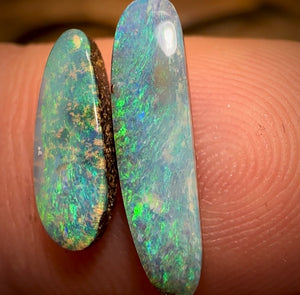 3.15cts - Australian Boulder Seam Opal Pair