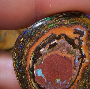 121.3cts - Owl Eyes Tribal Australian Boulder Opal Pair - Opal Whisperers