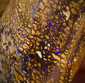 574.5cts - Large Tan Tribal Queensland Boulder Opal. Polished Specimen