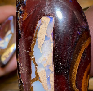 The 208cts - Yowah Nut Kernel Australian Opal Rub Pair. Double Double Sided - Opal Whisperers