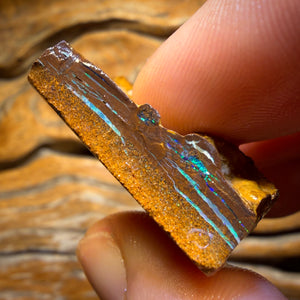 Half Price Card! 124cts - Yowah Opal Rough Piece. Biscuit Band Hit the Bar and Win Big!