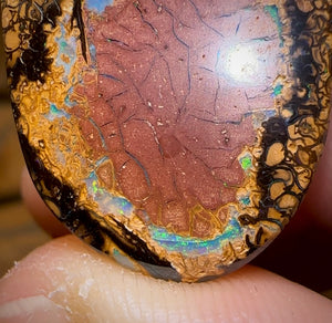 43.6cts - Yowah Nut Tribal Opal. Double Sided - Opal Whisperers