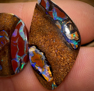 24.5cts - Tribal Queensland Boulder Opal Set