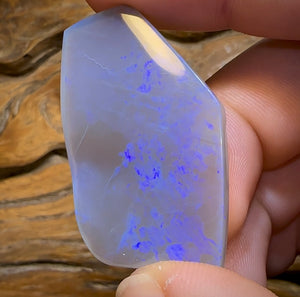 50.6cts - “Purple Slab” Huge Australian Dark Opal from Lightning Ridge - Opal Whisperers