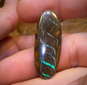 59.7cts - 4x Matching Queensland Boulder Opals. “Electric Salami” - Opal Whisperers