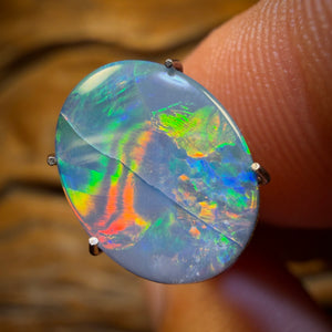 🔨 AUCTION 🔨 No Reserve 2.3cts - Awesome Ribbon Pattern Australian Boulder Opal Doublet. RECUTTERS DELIGHT