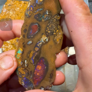 10 x opal slabs from Outback Opal Hunters - conglomerate material