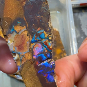 10 x opal slabs from Outback Opal Hunters - conglomerate material