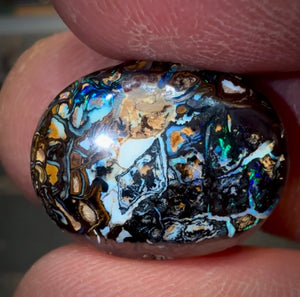 Celebrity Stone 29.2 cts - Tribal Yowah Nut. Found and Cut on ‘OUTBACK OPAL HUNTERS’