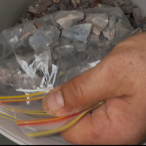 500cts - Lightning Ridge Black Potch Rough Colourless Practice Parcels. AU$0.20c/ct BULK LISTING