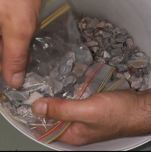 500cts - Lightning Ridge Black Potch Rough Colourless Practice Parcels. AU$0.20c/ct BULK LISTING