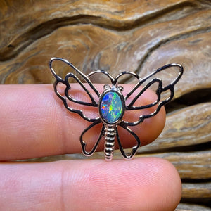 TGIF Sterling Silver - Queensland Boulder Opal Doublet Pendant One Only