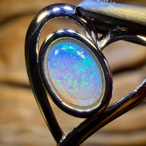TGIF Sterling Silver - Solid South Australian Crystal Opal Pendant