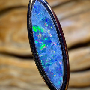 TGIF Sterling Silver - Queensland Boulder Opal Doublet Pendant