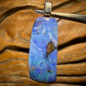 Solid Queensland Boulder Seam Opal Pendant