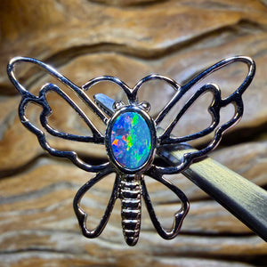 Sterling Silver - Queensland Boulder Opal Doublet Pendant