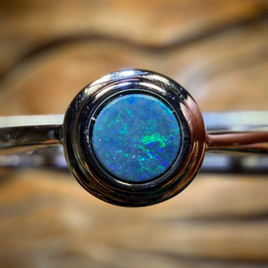 Sterling Silver - Queensland Boulder Opal Doublet Ring