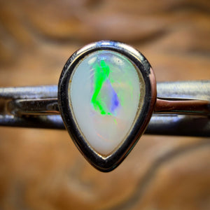 Sterling Silver - South Australian Crystal Opal Ring