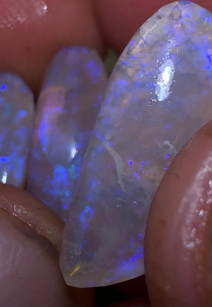 26.55cts - 3 x wood replacement opal rubs - Opalwhisperers