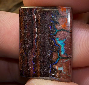 24cts - Queensland Boulder Opal Double Sided - Opal Whisperers