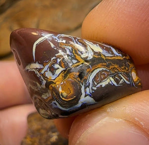 294.7cts - 5x Queensland Australian Opal Boulder Rough Rub Preforms - Opal Whisperers