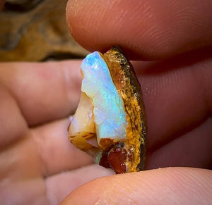 The 74.5cts - 3x Yowah Nut Crystal Centre Rough Pieces. Australian Opal - Opal Whisperers