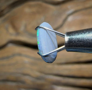 1.35cts - Solid Lightning Ridge Semi Black Opal - Opal Whisperers