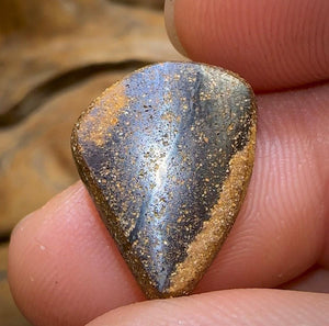 The 9.8cts - Top Electric Green Blue Australian Black Boulder Opal - Opal Whisperers