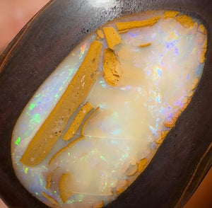 102.2cts - 3x Queensland Boulder Australian Opal Rubs with Kernels - Opal Whisperers