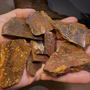 230g - Bulk Boulder Opal Rough Rub Preforms - Opal Whisperers