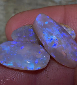 26.55cts - 3 x wood replacement opal rubs - Opalwhisperers
