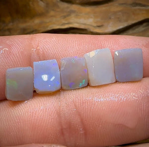 The 13.3cts - 5x Lightning Ridge Crystal Opal Rubs - Opal Whisperers