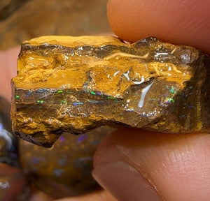 294.7cts - 5x Queensland Australian Opal Boulder Rough Rub Preforms - Opal Whisperers