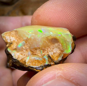 The 74.5cts - 3x Yowah Nut Crystal Centre Rough Pieces. Australian Opal - Opal Whisperers