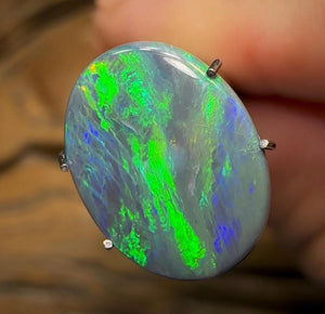 3.05cts - Solid Lightning Ridge Black Opal - Opal Whisperers