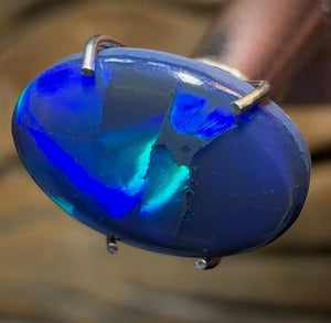 2cts - Solid Lightning Ridge Black Opal - Opal Whisperers