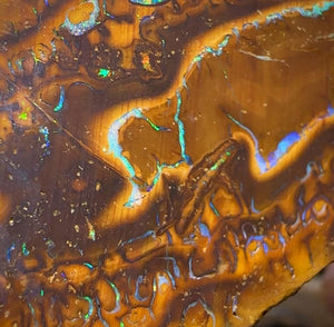 147g - Yowah Nut Opal Rough Slab Pair - Opal Whisperers