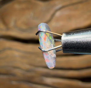 0.8cts - Red Fire 🔥 Solid Lightning Ridge Black Opal - Opal Whisperers